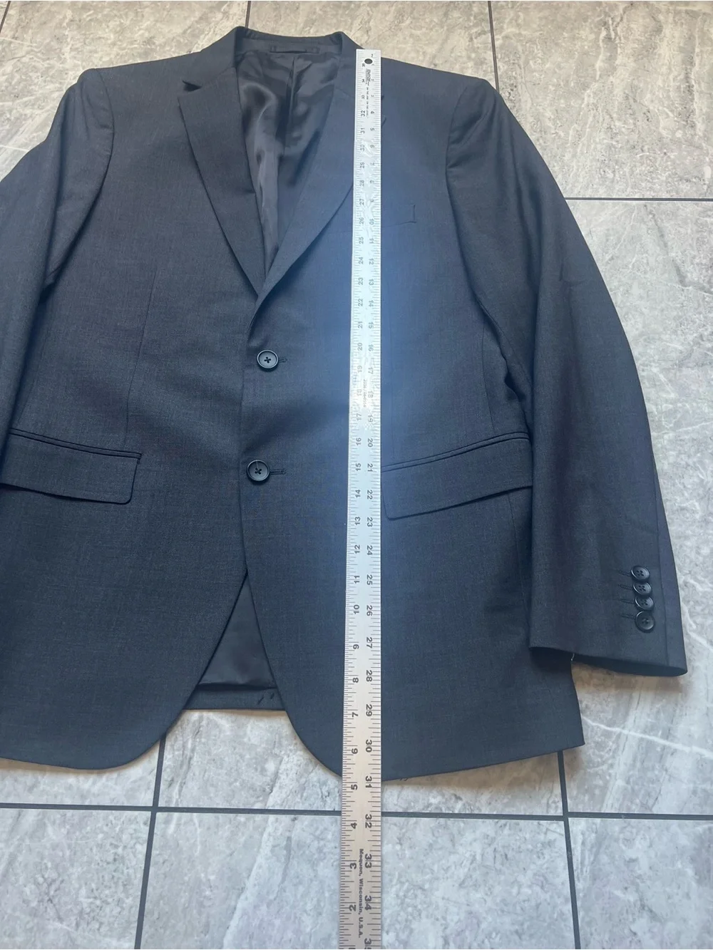 Theory Xylo NP Sartorial Suiting Men's Blazer Suit Jacket 40R Black Wool Stretch